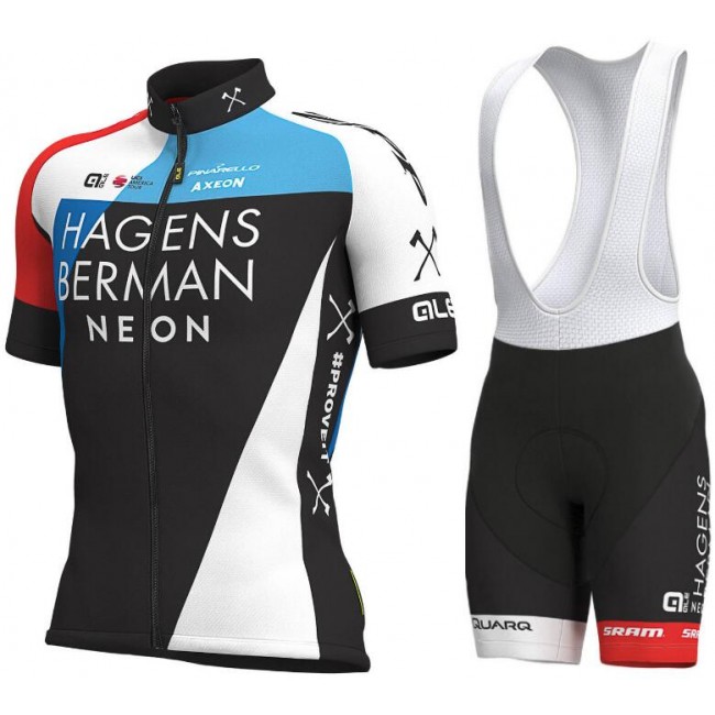 2019 HAGENS BERMAN AXEON Fahrradbekleidung Radtrikot Satz Kurzarm+Kurz Trägerhose BSG4N