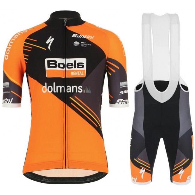 Boels Dolmans 2019 Fahrradbekleidung Radtrikot Satz Kurzarm+Kurz Trägerhose SHVQH