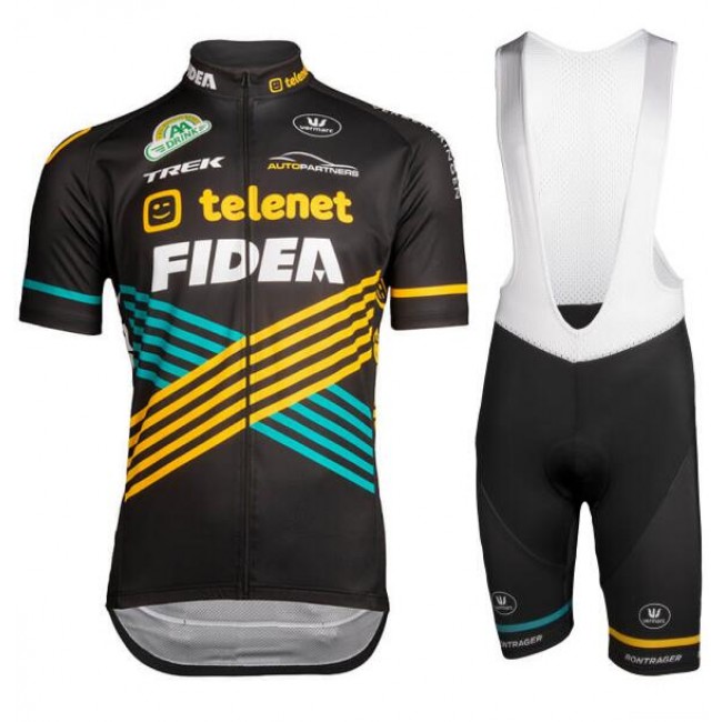 Telenet Fidea Lions 2019 Fahrradbekleidung Radtrikot Satz Kurzarm+Kurz Trägerhose B0M7R