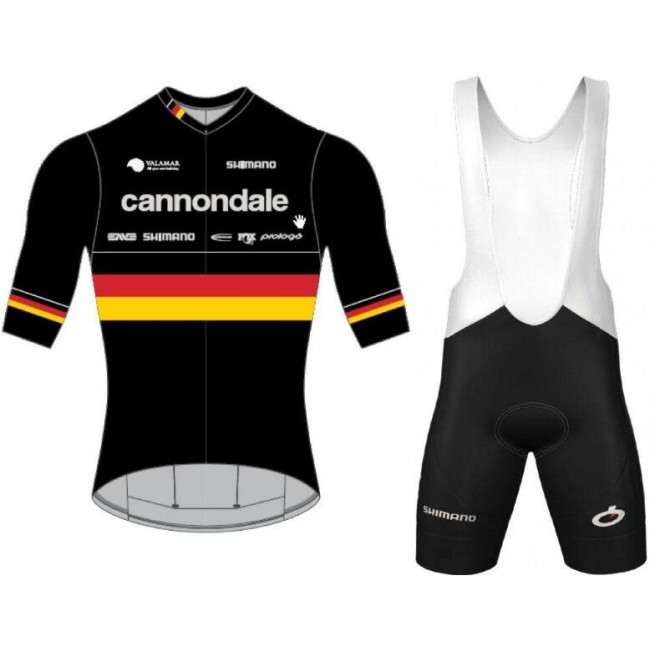 Cannondale FACTORY RACING german champion 2019 Fahrradbekleidung Radtrikot Satz Kurzarm+Kurz Trägerhose X70LW