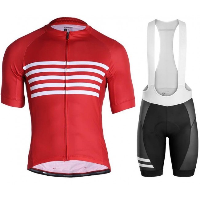 BONTRAGER Circuit red Fahrradbekleidung Radtrikot Satz Kurzarm+Kurz Trägerhose W8JAL