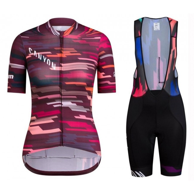 2019 Canyon Damen Fahrradbekleidung Radtrikot Satz Kurzarm+Kurz Trägerhose LBG7X