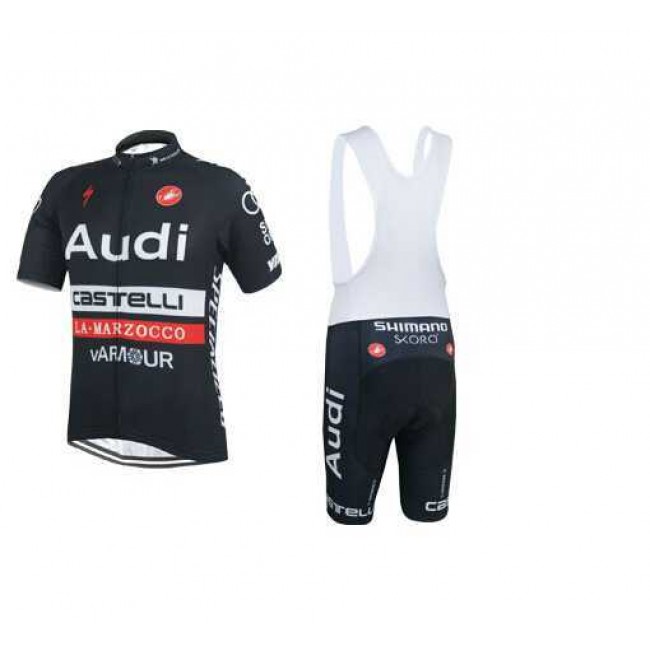 2015 AUDI Fahrradbekleidung Radteamtrikot Kurzarm+Kurz Radhose Kaufen zwar 4QIPE