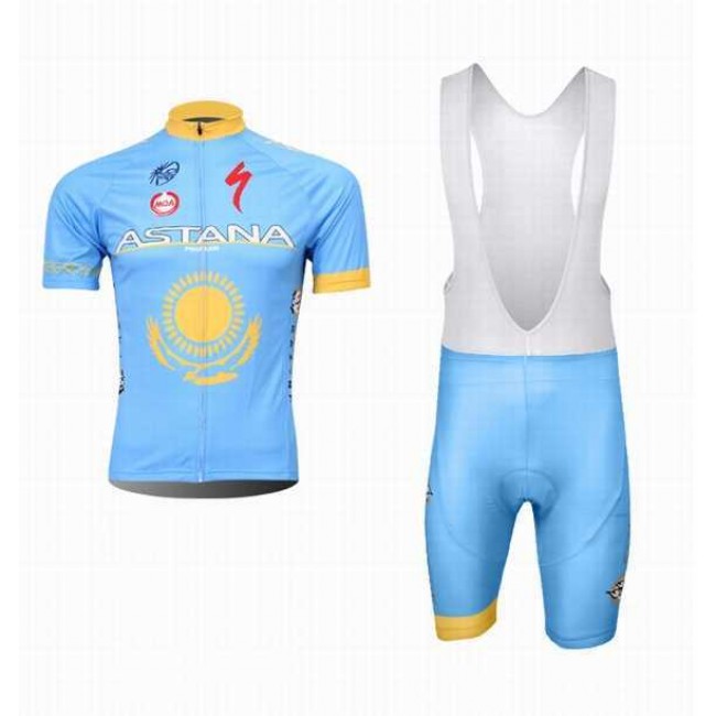 2014 Astana Teams Specialized Fahrradbekleidung Radteamtrikot Kurzarm+Kurz Radhose Kaufen MLGAE