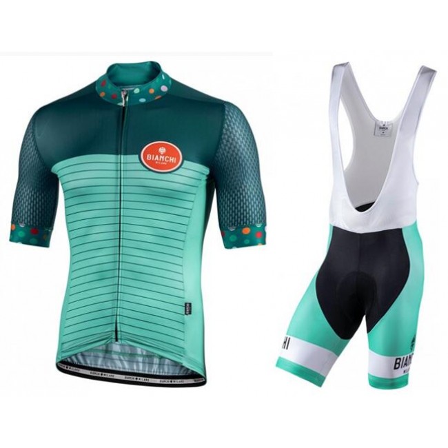 BIANCHI MILANO Fahrradbekleidung Taloro Radtrikot kurzarm+Pelau Trägerhose kurz 2020