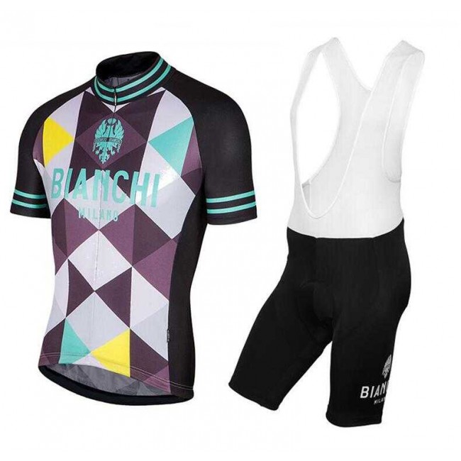 2017 Bianchi Fahrradbekleidung Radteamtrikot Kurzarm+Kurz Radhose Kaufen 3WN44