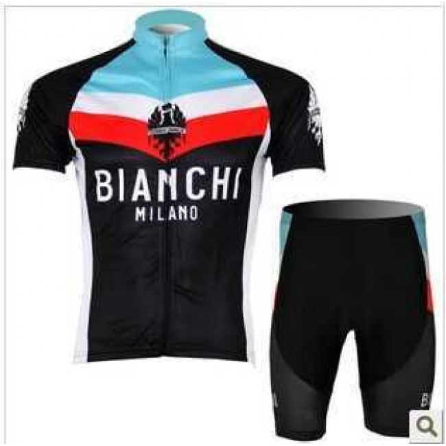 Bianchi Pro Team Radbekleidung Radtrikot Kurzarm und Fahrradhosen Kurz FSBQJ