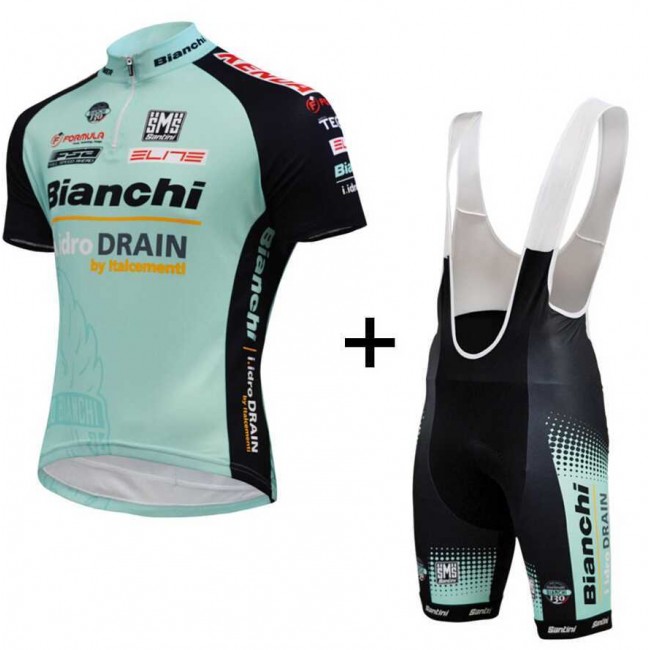 Bianchi Idro Drain 2015 Fahrradbekleidung Radteamtrikot Kurzarm+Kurz Radhose Kaufen LWSX2