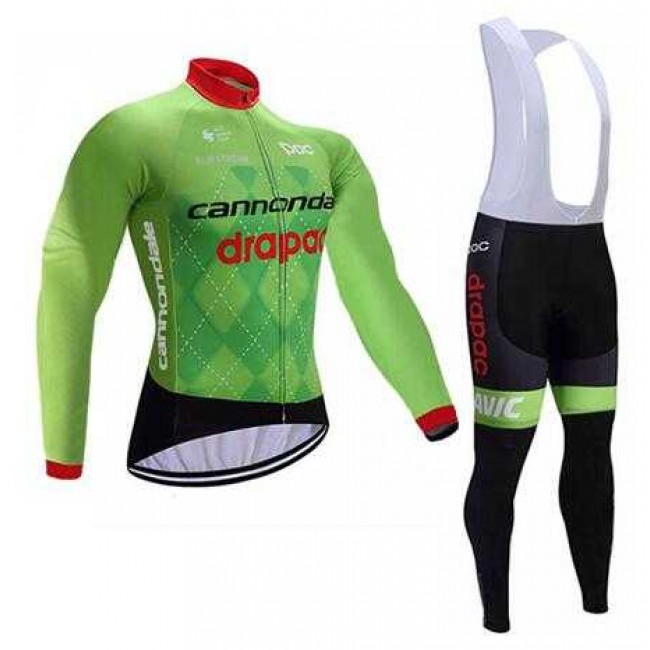 2017 Cannondale Drapac Fahrradbekleidung Radtrikot Langarm+Lang Trägerhose CFM2X