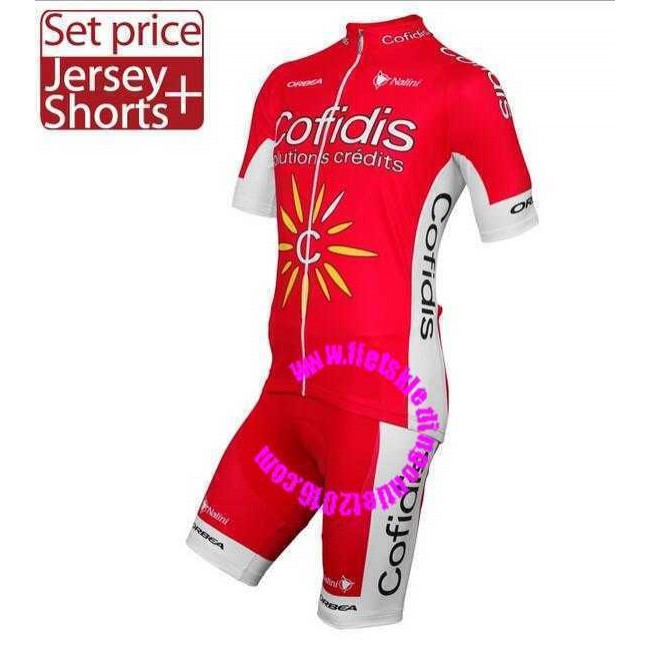 2016 Cofidis Korte Mouwen+Fietsbroek Bib B1NVX