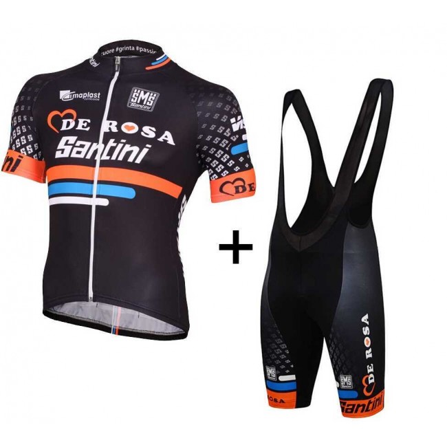 2015 De Rosa Fahrradbekleidung Radteamtrikot Kurzarm+Kurz Radhose Kaufen O9MAI