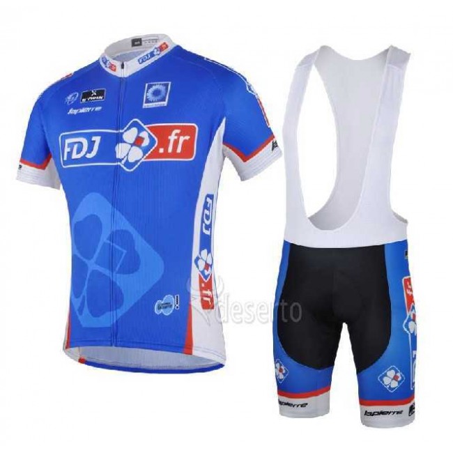 FDJ.fr 2014 Fahrradbekleidung Radteamtrikot Kurzarm+Kurz Radhose Kaufen DA9HU