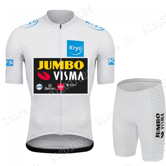 Weib Jumbo Visma Tour De France 2021 Team Fahrradbekleidung Radteamtrikot Kurzarm+Kurz Radhose mWVosf