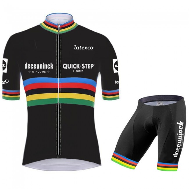 quick step champion Pro 2021 Team Fahrradbekleidung Radteamtrikot Kurzarm+Kurz Radhose nnpZlI