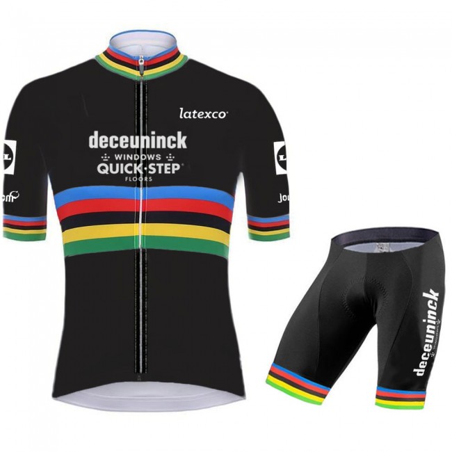 quick step champion Pro 2021 Team Fahrradbekleidung Radteamtrikot Kurzarm+Kurz Radhose oUon2n