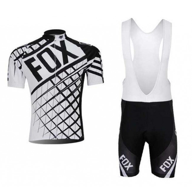 FOX 2014 Fahrradbekleidung Radteamtrikot Kurzarm+Kurz Radhose Kaufen Grijs 7NYNG