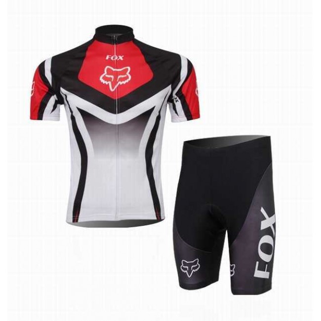 2014 Fox Racing Radbekleidung Radtrikot Kurzarm und Fahrradhosen Kurz Rot GOFLZ