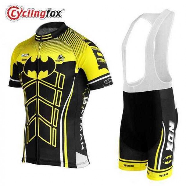 2016 BAT FOX Fahrradbekleidung Radteamtrikot Kurzarm+Kurz Radhose Kaufen gelb I2O6E