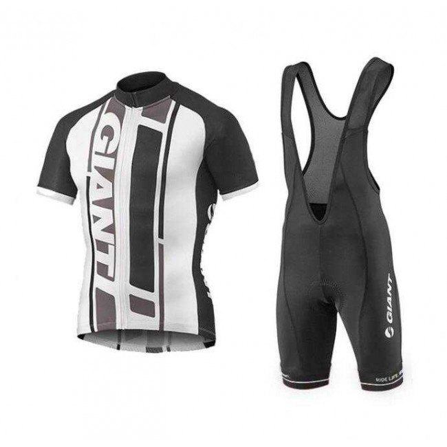 2016-2017 Giant Fahrradbekleidung Radteamtrikot Kurzarm+Kurz Radhose Kaufen Schwarz QBA5H