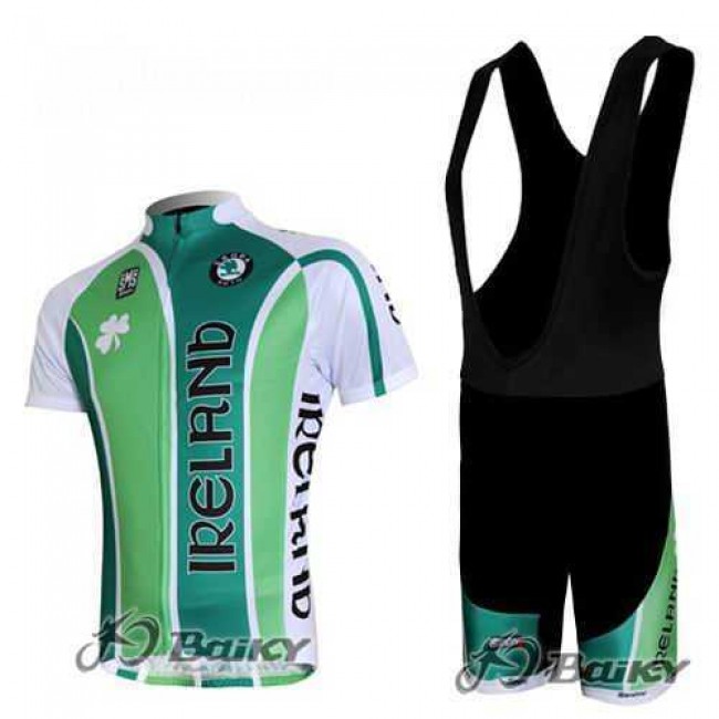 Irlanda Pro Team Fahrradbekleidung Radteamtrikot Kurzarm+Kurz Radhose Kaufen grün 062ZT