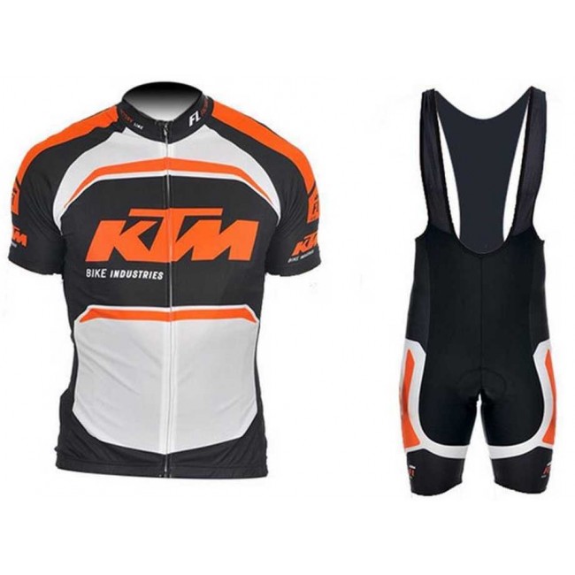 2015 KTM Pro team Fahrradbekleidung Radteamtrikot Kurzarm+Kurz Radhose Kaufen Schwarz weiß orange KCEII