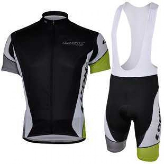 2013 LOOK Fahrradbekleidung Radteamtrikot Kurzarm+Kurz Radhose Kaufen Schwarz E2230