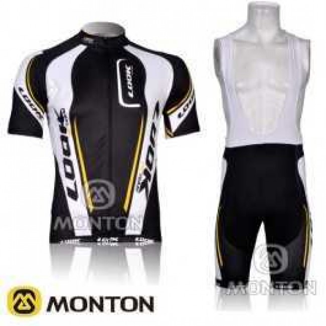 Look 2012 Fahrradbekleidung Radteamtrikot Kurzarm+Kurz Radhose Kaufen Schwarz 5SYZ4