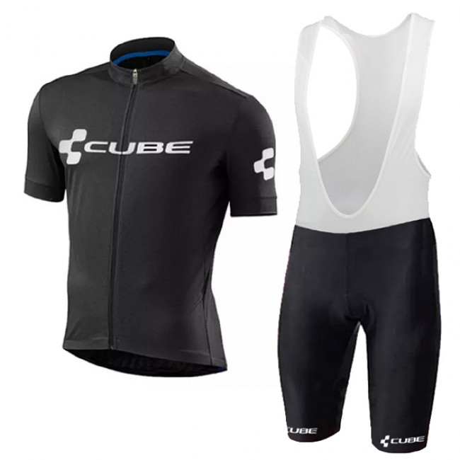 2018 Cube Schwarz Fahrradkleidung Radsportbekleidung Kurzarm Trikot+Trägerhose Kurz ZN5IX