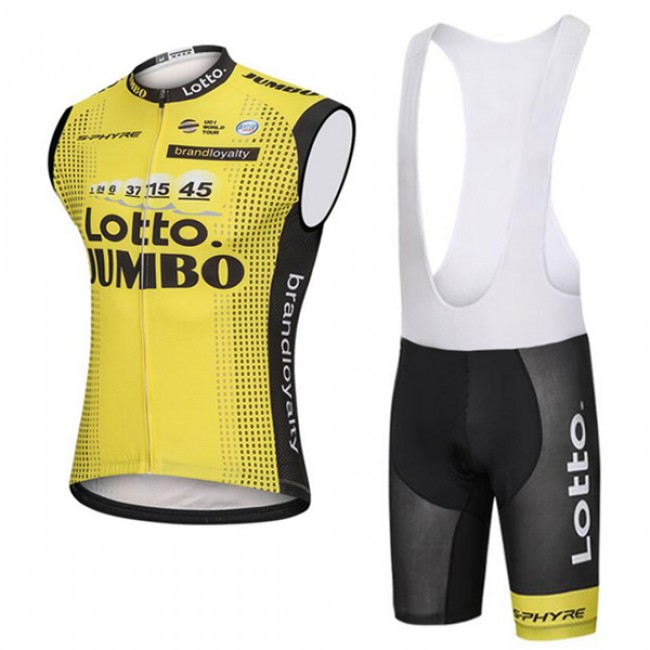 2018 Lotto Jumbo Set Mouwloze+Kurz Trägerhose OPWE1