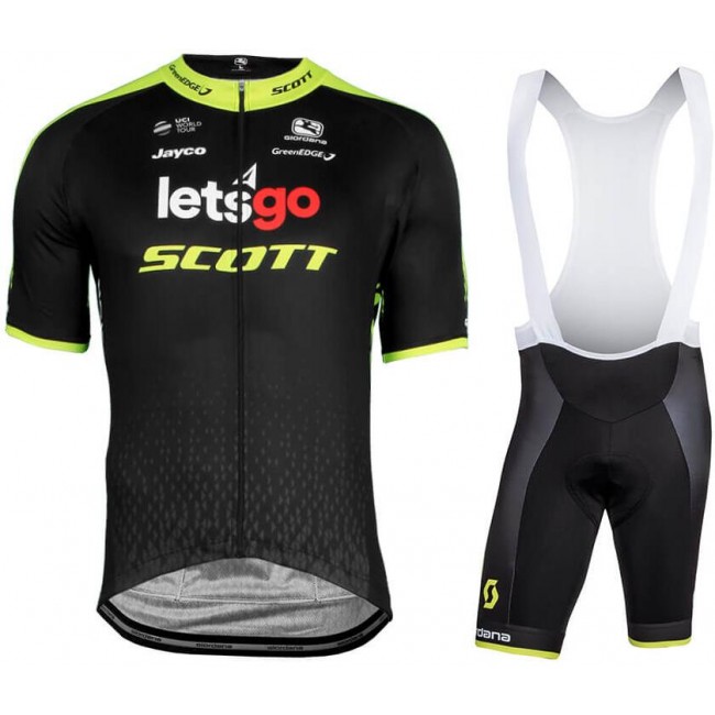 MITCHELTON-SCOTT Tour de France 2018 Set Radtrikot Kurzarm Sprot+Kurz Trägerhose 5ZN2K