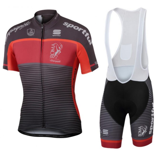 GF Roma 2017 Fahrradbekleidung Radtrikot Satz Kurzarm+Kurz Trägerhose 3WH5R