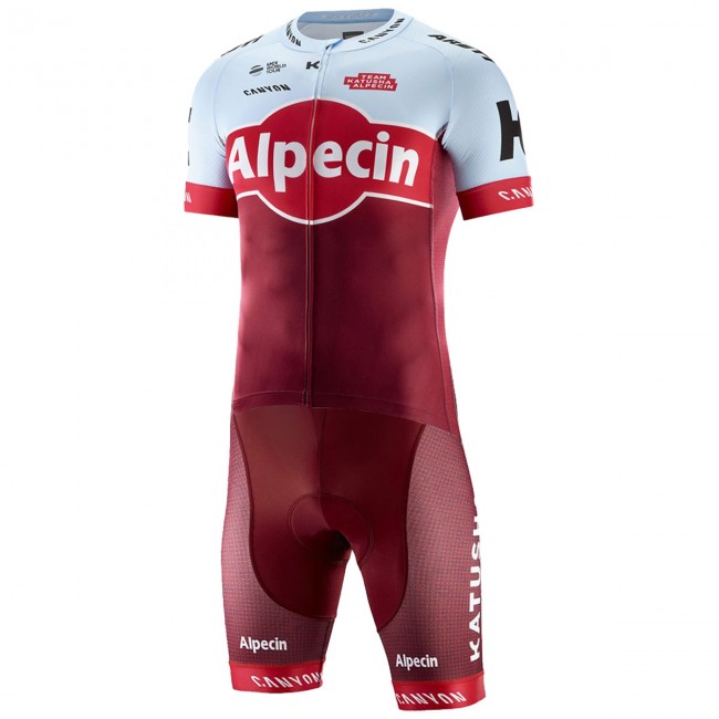 2018 Katusha Alpecin Fahrradbekleidung Radteamtrikot Kurzarm+Kurz Radhose PHVJF