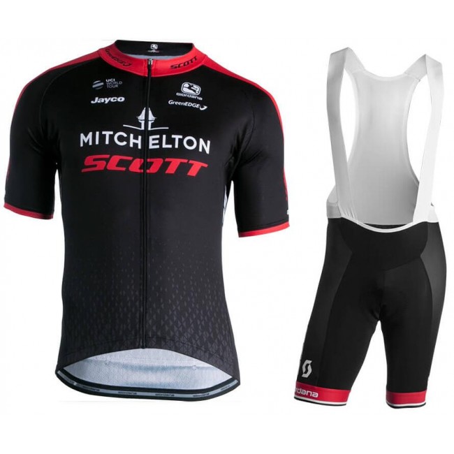 MITCHELTON- SCOTT La Vuelta Winner 2018 Fahrradbekleidung Radtrikot Satz Kurzarm+Kurz Trägerhose 37QIM