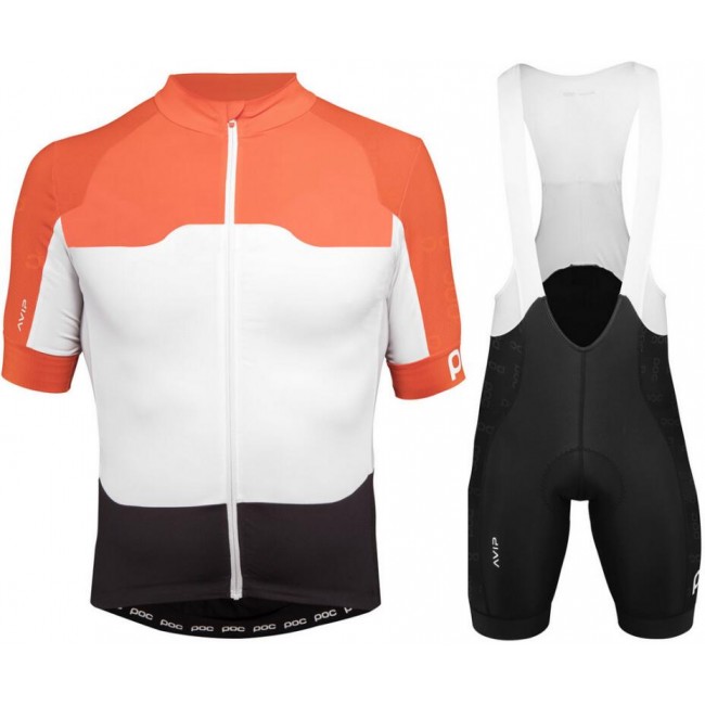 Poc Avip Ceramic Fahrradbekleidung Radtrikot Satz Kurzarm+Kurz Trägerhose COQSV