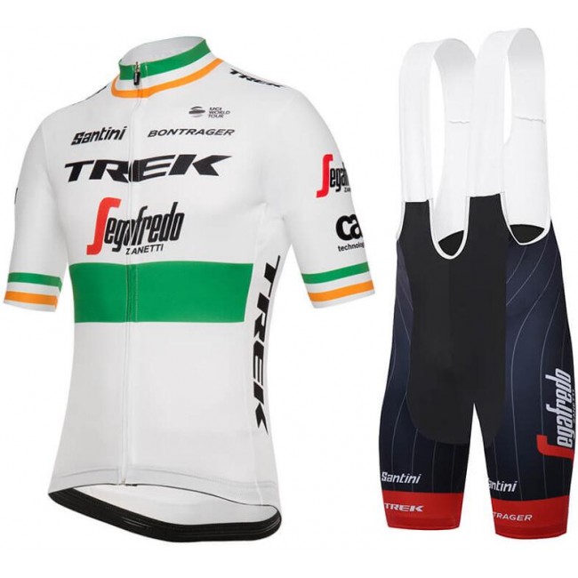 Trek-Segafredo Irish Champion 2018 Fahrradbekleidung Radtrikot Satz Kurzarm+Kurz Trägerhose NNVEN