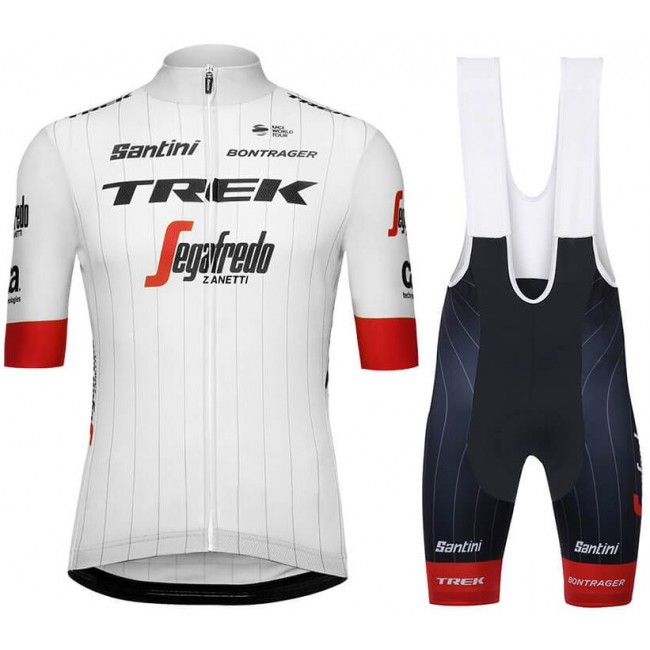 TREK-SEGAFREDO Tour de France 2018 Fahrradbekleidung Radtrikot Satz Kurzarm+Kurz Trägerhose EJ1EL