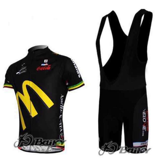 McDonald Legea Pro Team Fahrradbekleidung Radteamtrikot Kurzarm+Kurz Radhose Kaufen Schwarz D1UMY