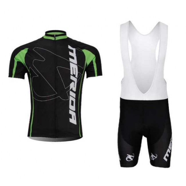 Merida 2014 Fahrradbekleidung Radteamtrikot Kurzarm+Kurz Radhose Kaufen Schwarz grün weiß 8EBZS