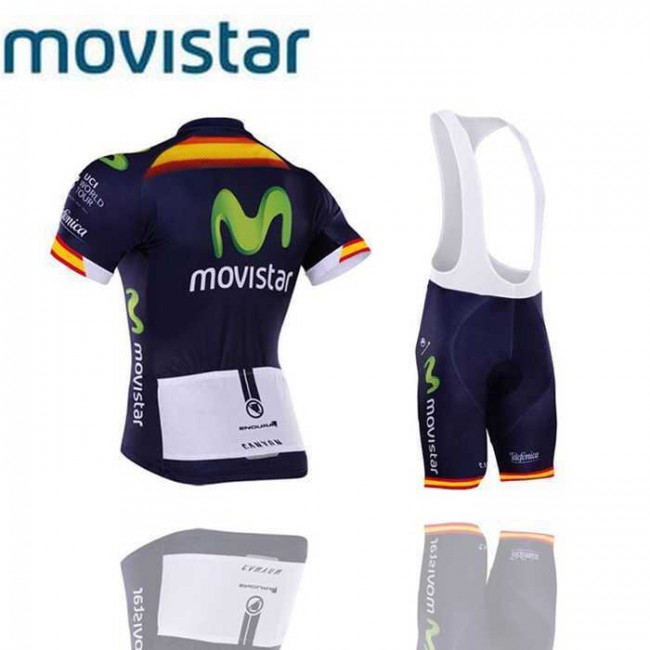 2016 Movistar Fahrradbekleidung Radteamtrikot Kurzarm+Kurz Radhose Kaufen 067GB