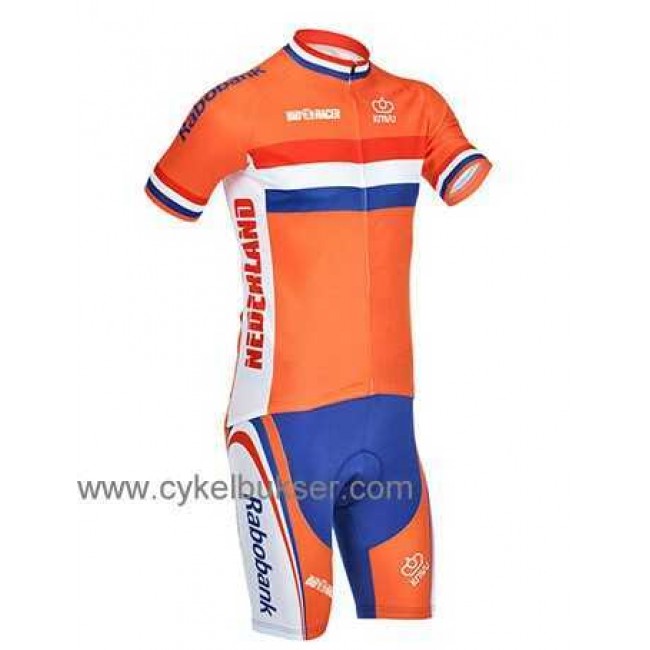 Nazionale Olandese Teams Radbekleidung Radtrikot Kurzarm und Fahrradhosen Kurz KUXJJ