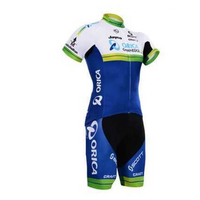 2015 ORICA GreenEDGE Fahrradbekleidung Satz Fahrradtrikot Kurzarm Trikot und Kurz Radhose JTJ20