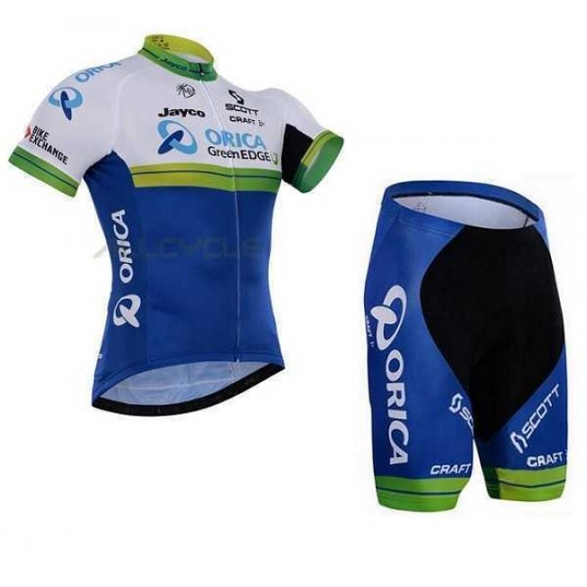 2016 ORICA GreenEDGE Fahrradbekleidung Radtrikot Kurzarm+Kurz Radhose ZNLAF