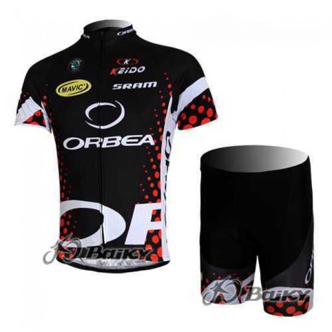 Orbea Pro Team Radbekleidung Radtrikot Kurzarm und Fahrradhosen Kurz Schwarz blau C9K2H