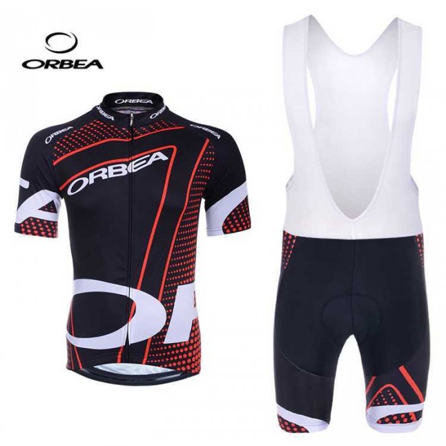 Orbea 2014 Fahrradbekleidung Radteamtrikot Kurzarm+Kurz Radhose Kaufen Schwarz Rot QB74V