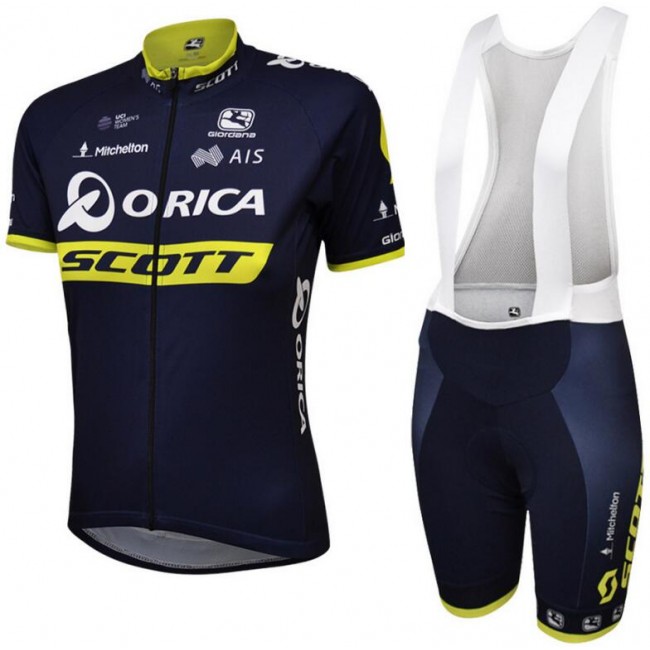 Orica Scott 2017 Damen Radbekleidung Radtrikot Kurzarm+Kurz Trägerhose S6P1X