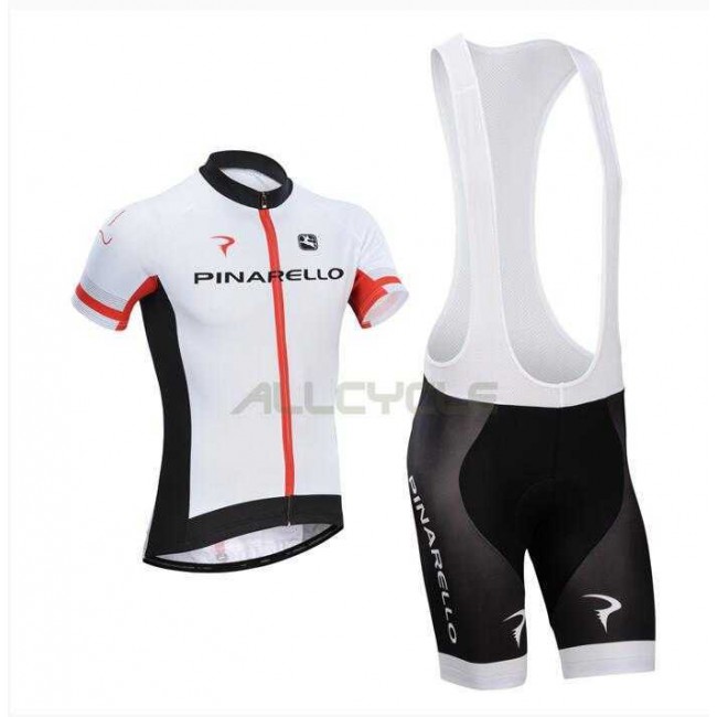 2016 Pinarello Fahrradbekleidung Radteamtrikot Kurzarm+Kurz Radhose Kaufen weiß LSDS7