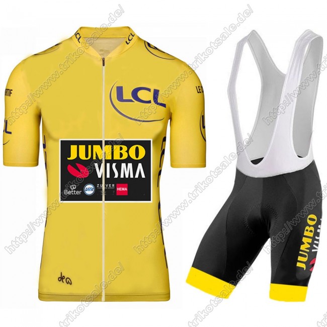 Jumbo Visma 2021 Tour De France Fahrradbekleidung Radteamtrikot Kurzarm+Kurz Radhose Kaufen UPNUN