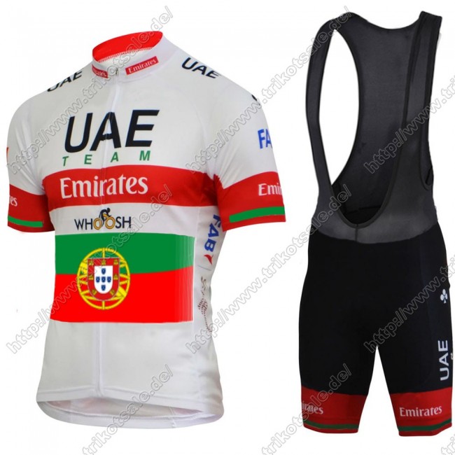 UAE EMIRATES Portugal Summer Herren's 2021 Fahrradbekleidung Radteamtrikot Kurzarm+Kurz Radhose Kaufen RSXWG