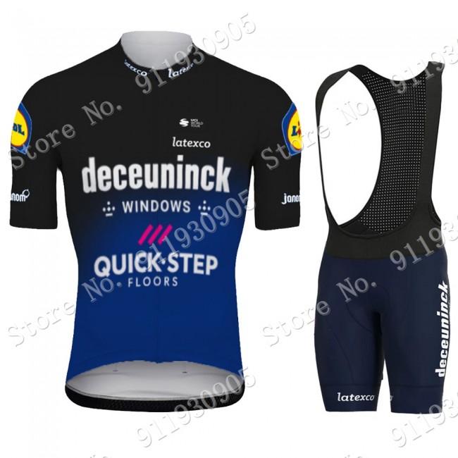 Deceuninck Quick Step Pro Team Schwarz 2021 Fahrradbekleidung Radteamtrikot Kurzarm+Kurz Radhose Kaufen 151-fIcFb