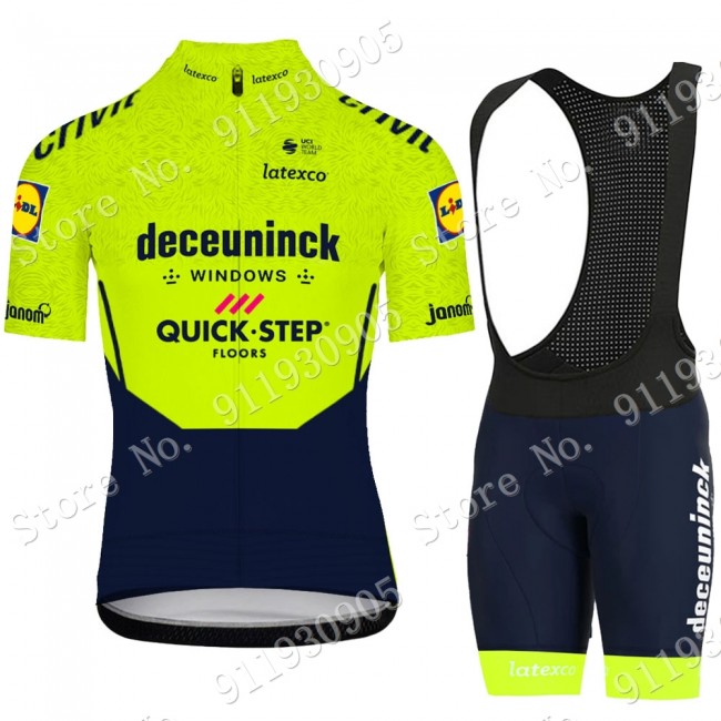 Deceuninck Quick Step Pro Team Grün 2021 Fahrradbekleidung Radteamtrikot Kurzarm+Kurz Radhose Kaufen 450-HmHKo